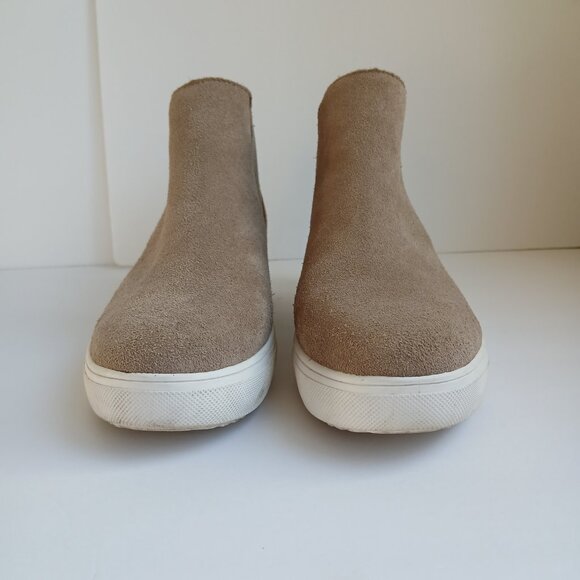 Steve Madden Taupe Sultan Chelsea Wedge Sneakers Sz 9M - Picture 2 of 9